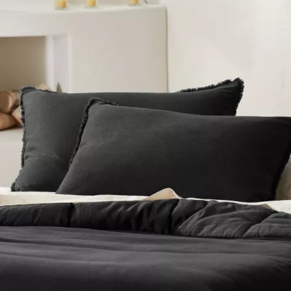 One Heavyweight Linen Blend Comforter Sham - Casaluna